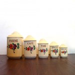 美品、ネイティブ格雷斯中国 グレースチャイナ＃アンティーク・キャニスター(丸) 美品、ネイティブ格雷斯中国 グレースチャイナ＃アンティーク